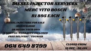 Recon Your Merc Vito Bosch Diesel Injectors Warranty Included