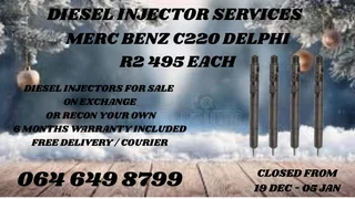 Recon Your Merc Benz C220 Delphi Diesel Injectors Washers And Warranty Included