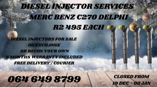 Merc Benz C270 Delphi Diesel Injectors For Sale On Exchange Or Recon Your Own