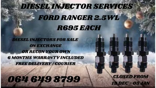 Ford Ranger 2.5wl Diesel Injectors For Sale On Exchange Washer Kits Included