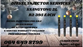 Ssangyong 2l Diesel Injectors For Sale On Exchange Warranty Included