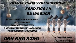 Ford Figo 1.4 Diesel Injectors For Sale Or Recon Your Own