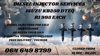 Isuzu Kb250 Dteq Diesel Injectors For Sale Or Recon Your Own Warranty Included