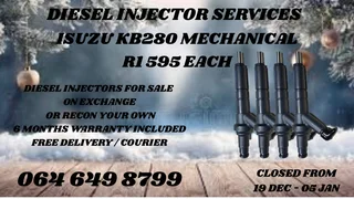 Isuzu Kb280 Mechanical Diesel Injectors For Sale Or Recon Your Own Washer Kits And Warranty Included