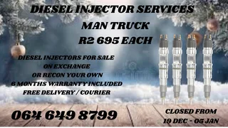 Man Truck Diesel Injectors With Washer Kits For Sale On Exchange Warranty Included