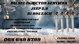 Jeep 2.8 Diesel Injectors With Washers For Sale Or Recon Your Own