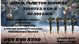 We Can Recon Your Toyota 2.4 Gd-6 Diesel Injectors