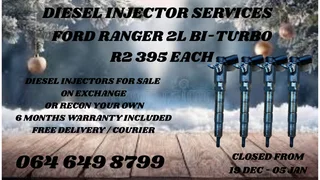 We Can Recon Your Ford Ranger 2l Bi-turbo Diesel Injectors Washers Included