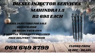 We Can Recon Your Mahindra 1.5 Diesel Injectors Washers And Warranty Included