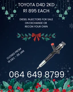 Recon Your Toyota D4d 2kd Diesel Injectors Warranty Included