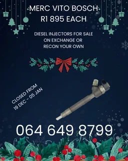 Let Us Recon Your Merc Vito Bosch Diesel Injectors Washers Included