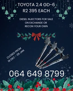 Toyota 2.4 Gd-6 Diesel Injectors For Sale Or Recon Your Own Warranty Included