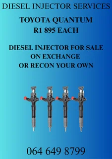 Let Us Recon Your Toyota Quantum Diesel Injectors