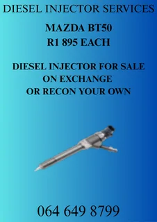 RECON YOUR MAZDA BT50 DIESEL INJECTORS WARRANTY INCLUDED