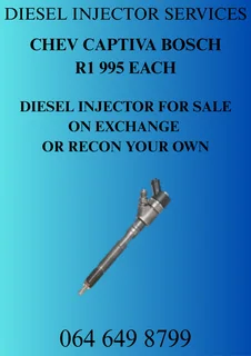 Chev Captiva Bosch Diesel Injectors For Sale On Exchange Or Recon Your Own Warranty Included