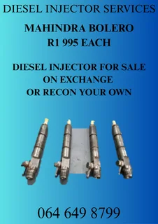 Mahindra Bolero Diesel Injectors For Sale On Exchange Or Recon Your Own Washers And Warranty Incl