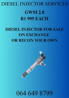 Gwm 2.8 Diesel Injectors For Sale Or Recon Your Own