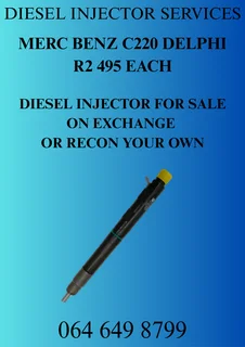 Merc Benz C220 Delphi Diesel Injectors With Washers For Sale On Exchange