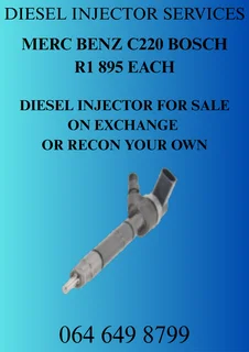 Merc Benz C220 Bosch Diesel Injectors With Washers For Sale Or Recon Your Own