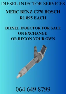 Merc Benz C270 Bosch Diesel Injectors With Washers For Sale Or Recon Your Own Warranty Included
