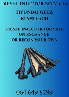 Let Us Recon Your Hyundai Getz Diesel Injectors Warranty Included