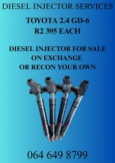 Toyota 2.4 Gd-6 Diesel Injectors For Sale On Exchange Or Recon Your Own