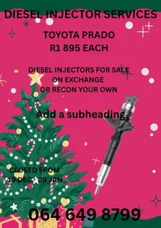 Toyota Prado Diesel Injectors With Washers For Sale On Exchange Or Recon Your Own