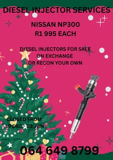 Nissan Np300 Diesel Injectors With Washers For Sale On Exchange