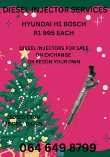 We Can Recon Your Hyundai H1 Bosch Diesel Injectors