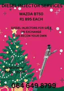 We Can Recon Your Mazda Bt50 Diesel Injectors Warranty Included