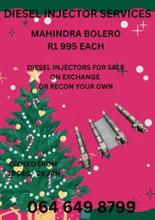 Recon Your Mahindra Bolero Diesel Injectors