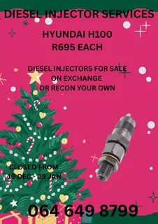 Hyundai H100 Diesel Injectors For Sale On Exchange Or Recon Your Own Washers Kits And Warranty Incl
