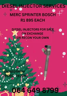 Merc Sprinter Bosch Diesel Injectors For Sale On Exchange Copper Washers Included