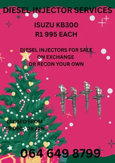 Isuzu Kb300 Diesel Injectors With Washers For Sale Or Recon Your Own