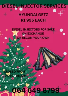 We Can Recon Your Hyundai Getz Diesel Injectors