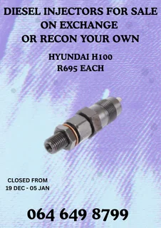 Let Us Recon Your Hyundai H100 Diesel Injectors Washers Kits Included