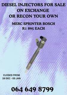 Let Us Recon Your Merc Sprinter Bosch Diesel Injectors Copper Washers And Warranty Included