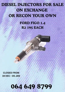 Ford Figo 1.4 Diesel Injectors For Sale On Exchange With Washers
