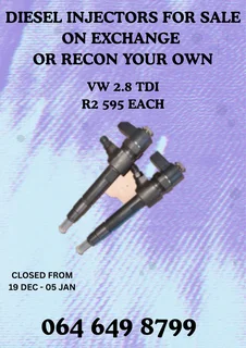 We Can Recon Your Vw 2.8 Tdi Diesel Injectors With Washers