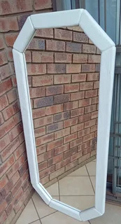 Large Wooden Framed Mirror – 140cm × 65cm (Used)