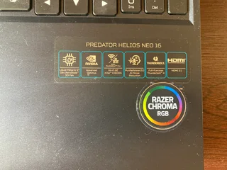 Acer Predator Helios 16 Intel Core I9. Nvidia RTX 4060