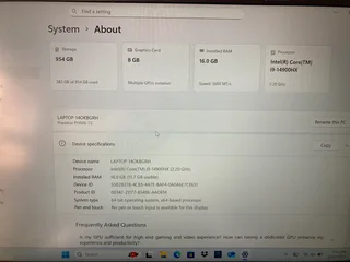 Acer Predator Helios 16 Intel Core I9. Nvidia RTX 4060