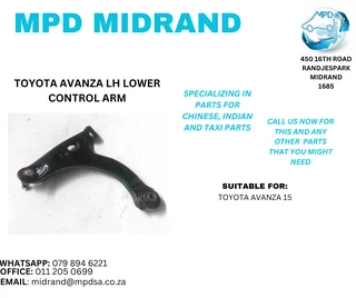 Toyota Avanza 15 - LH Lower Control Arm