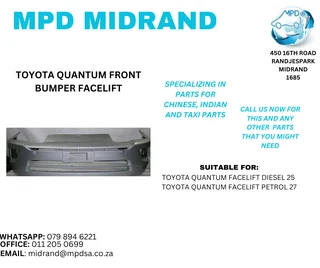 Toyota Quantum - Front Bumper Facelift