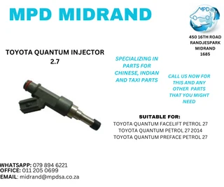 Toyota Quantum - Injector 2.7