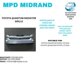 Toyota Quantum - Radiator Grill