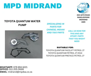 Toyota Quantum - Water Pump