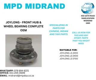 Joylong - Front Hub &amp; Wheel Bearing Complete OEM