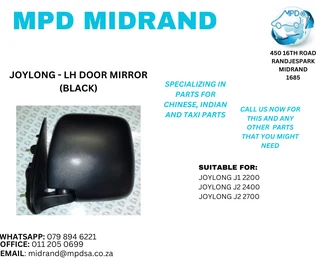 Joylong - LH Door Mirror (Black)