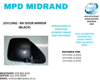 Joylong - RH Door Mirror (Black)